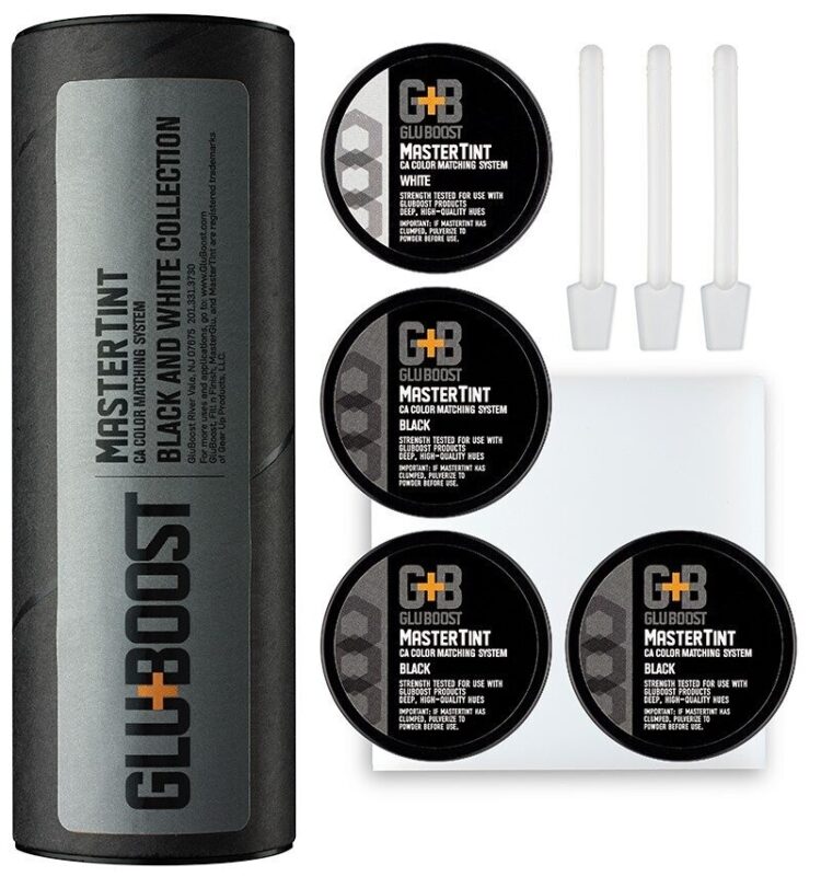 MasterTint Black and White kit in black and white packaging